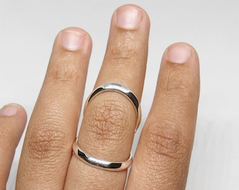 Silver Ring Splint • Sterling Silver Swan Neck Splint for PIP or DIP Joint • RA Dip Rheumatoid Arthritis Splint • Arthritis Ring by Evabelle