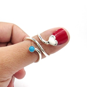 HeartMallet© Finger Ring • Trigger Finger Splint Ring • Sterling Silver Ring • Trigger Finger Ring • Silver Splint Ring • by Evabelle