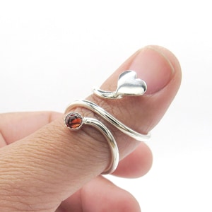 HeartMallet© Finger Ring • Trigger Finger Splint Ring • Sterling Silver Ring • Trigger Finger Ring • Silver Splint Ring • by Evabelle