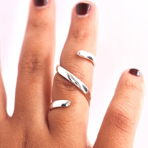 Sterling Silver Spiral Splint Ring • Spiral Splint Ring • Thumb Splint Ring • Trigger Finger Splint • RA Wrap Around Splint • EDS