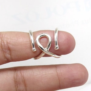 SwirlB© Sterling Silver Splint Ring • Mallet Finger Ring • Boutonniere Finger Splint • Lateral deviation Splint - by Evabelle Jewelry