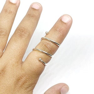 DaintySpiral Sterling Silver Spiral Splint Ring • Spiral Splint Ring • Thumb Splint Ring • Trigger Finger Splint • RA Wrap Around Splint •