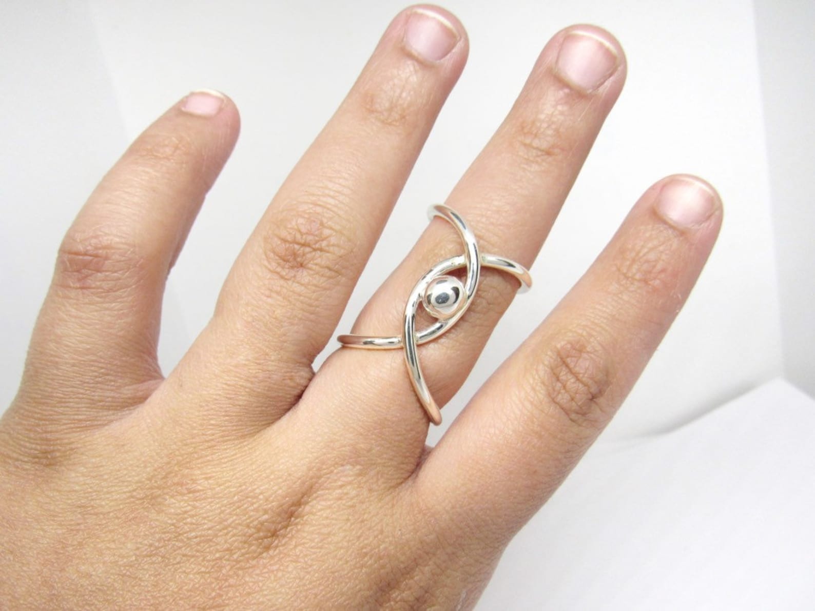 Adjustable Eye Trigger Finger Ring Splint Sterling Silver Etsy Nederland