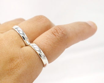 Handmade Sterling Silver & Brass Buddy Splint Ring: Finger Support