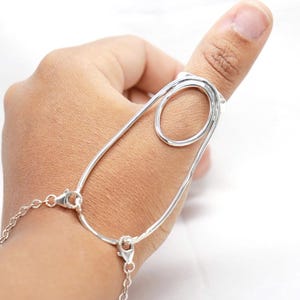 OvalCMC © by Evabelle Splint Ring • MCP Splint • Thumb Splint Ring • Silver Splint Thumb Ring • Splints Evabelle