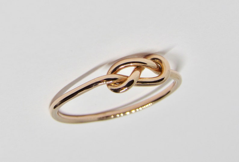 925 sterling silver double knot INFINITY symbol ring