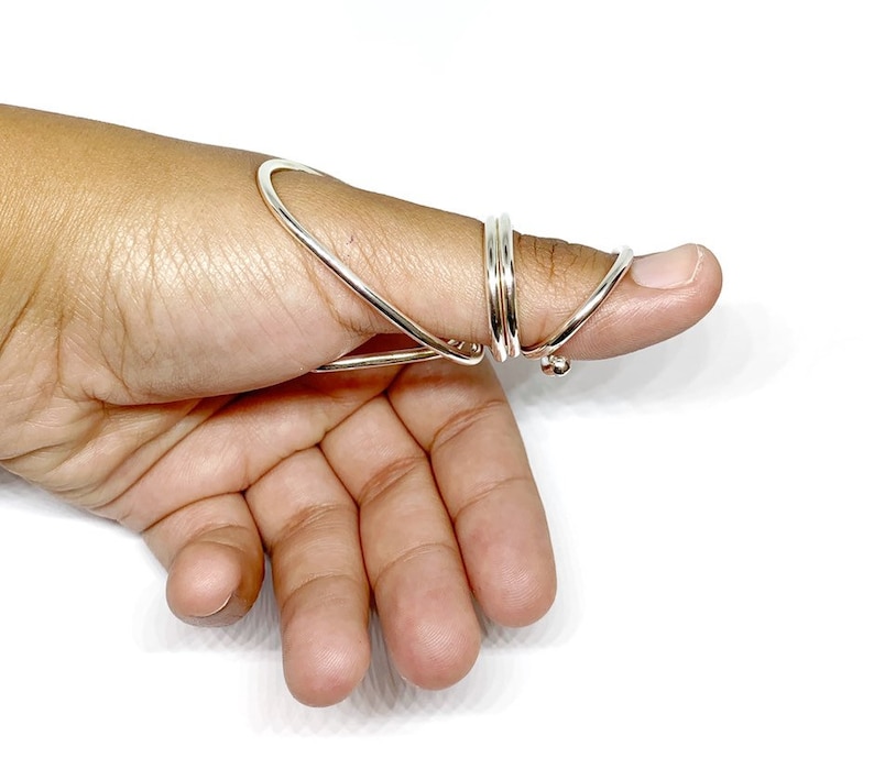 Adjustable Thumb MCP/IP Silver Splint Ring Swan Thumb Splint Etsy