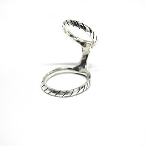 Silver ZebraB© Boutonniere Splint Ring  • R.A. Dip Rheumatoid • Arthritis Splint Ring• EDS ring • Arthritis Ring • Ring Splint •