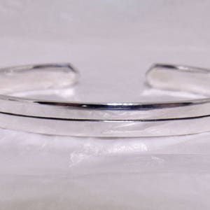 Sterling Silver Mens Bracelet  • Cuff Bracelet • Mens Jewelry • Gift For Him • Gift for Fiance • Womens Bracelet  • Christmas gift cuff men