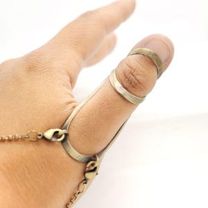 Thumb MCP Brass Splint Ring • Swan Thumb Splint  • Custom handmade Splint Ring • Ring Splint • EDS Splint Ring by Evabelle