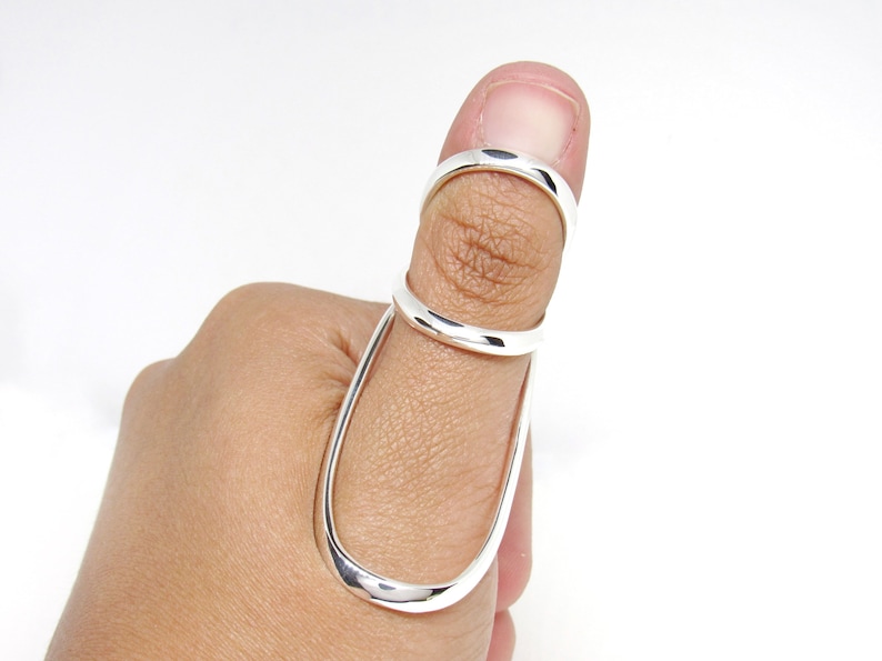 Thumb MCP Silver Splint Ring Swan Thumb Splint Custom handmade Splint Ring Ring Splint EDS Splint Ring by Evabelle image 5