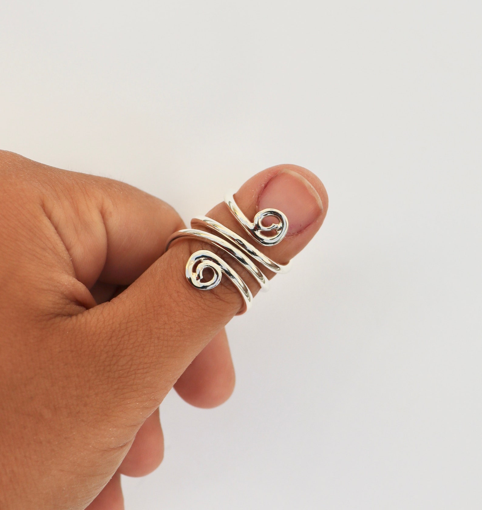 Mallet Splint Ring Mallet Finger Ring Silver Mallet Finger Etsy
