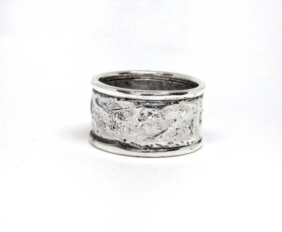 wide silver rings