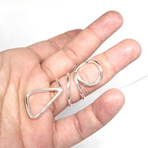 TriggerSilver©  Splint Ring • EDS splint • MCP splint • Handmade Splint Ring • Ring Splint • Triggering Ring