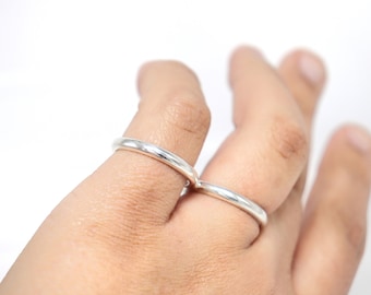 Sterling Silver Buddy Splint Ring: Handmade Finger Support