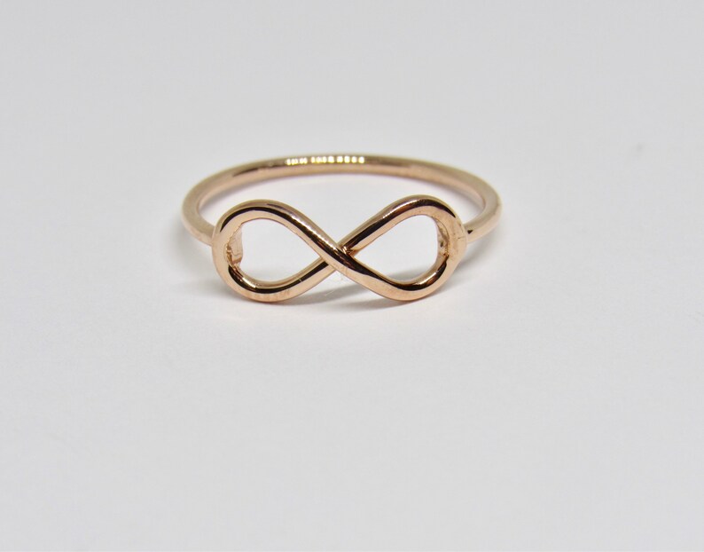 Dainty Infinity Ring • 14k Gold Fill, Rose Gold, Sterling Silver - Etsy