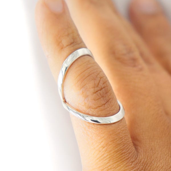 Ultimate Silver Swan Neck Splint Ring for PIP/DIP Joint