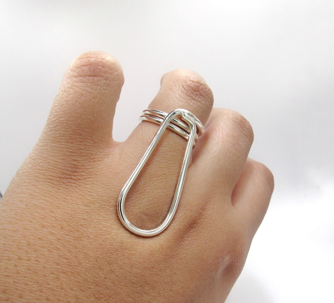 Adjustable MCP Joint Splint Ring Sterling Silver Splint Ring Etsy