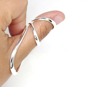 Thumb MCP Silver Splint Ring Swan Thumb Splint Custom handmade Splint Ring Ring Splint EDS Splint Ring by Evabelle image 3
