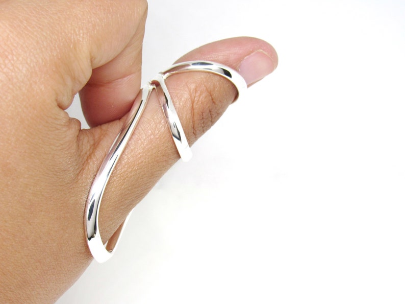 Thumb MCP Silver Splint Ring Swan Thumb Splint Custom handmade Splint Ring Ring Splint EDS Splint Ring by Evabelle image 3