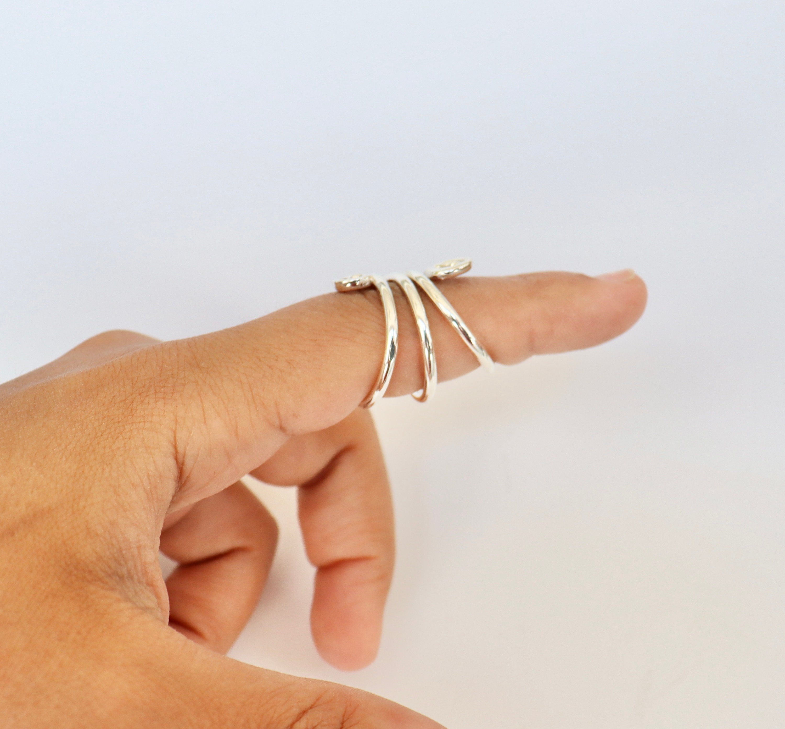 Mallet Splint Ring Mallet Finger Ring Silver Mallet Finger Etsy