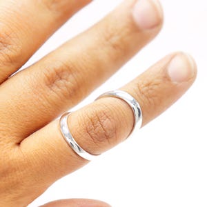 StandardSwan Silver Ring Splint • Sterling Silver Swan Neck Splint for PIP or DIP Joint • RA Dip Rheumatoid Arthritis Splint • Arthritis