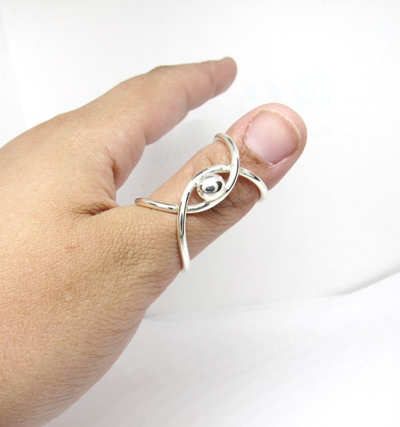 Adjustable Eye Trigger Finger Ring Splint Sterling Silver Etsy