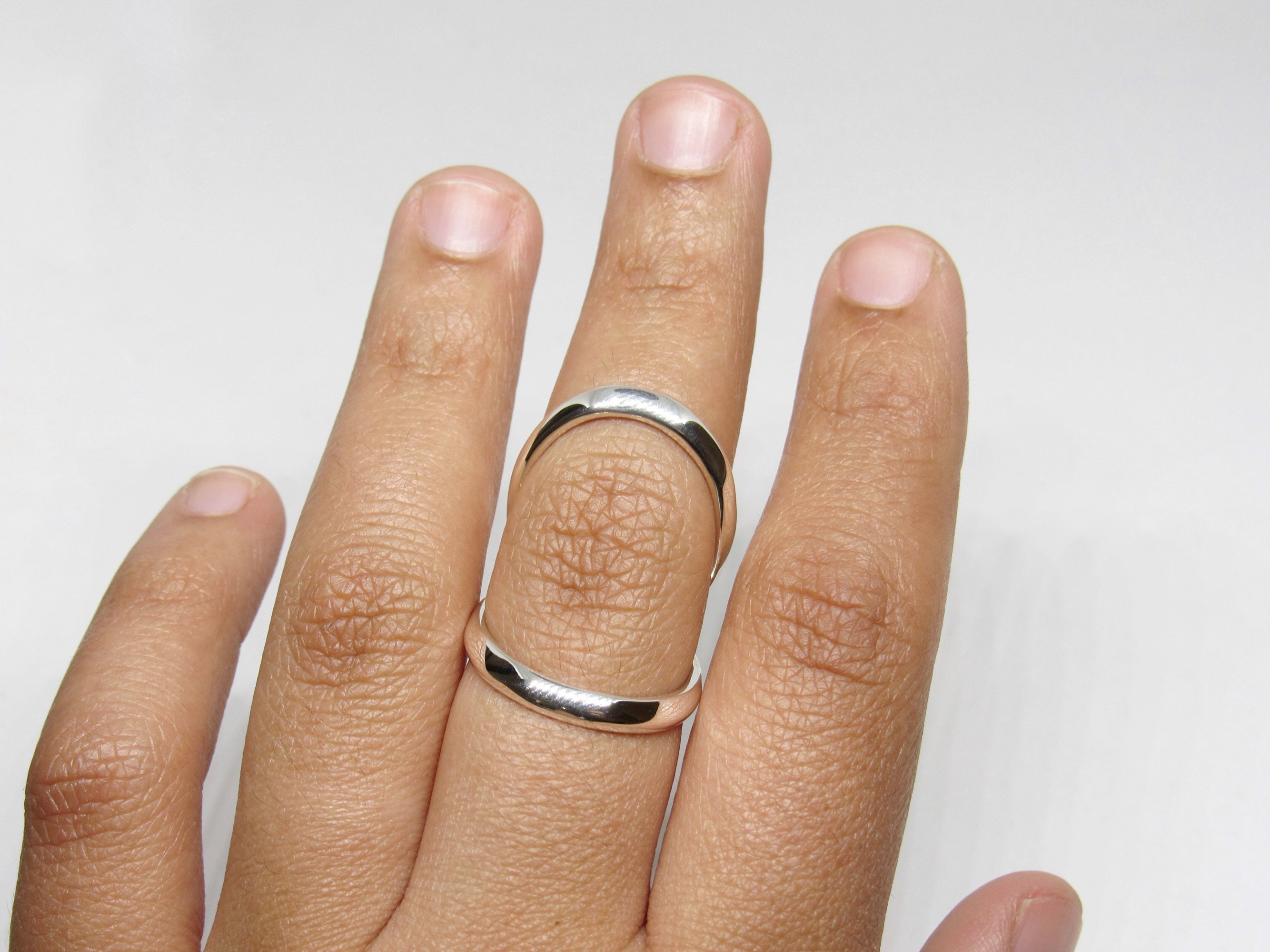 Silver Ring Splint Sterling Silver Swan Neck Splint for PIP or DIP Joint RA Dip Rheumatoid Arthritis Splint Arthritis Ring by Evabelle Etsy Canada