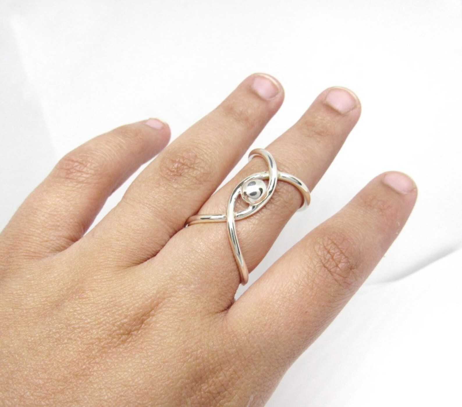 Adjustable Eye Trigger Finger Ring Splint Sterling Silver Etsy Nederland