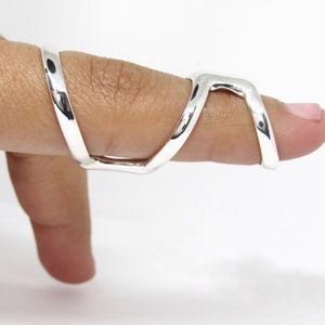 Boutonniere Swan Silver Splint Ring • Combination Splint  • Mallet Finger • Swan Neck Splint • Custom handmade Splint Ring • Ring Splint • E