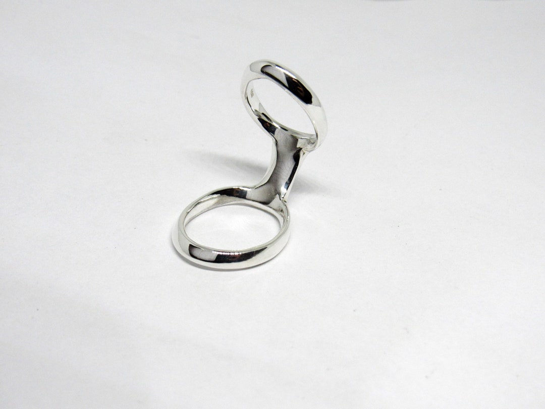 Sterling Silver Boutonniere Splint Ring: Handmade Finger Support - Etsy