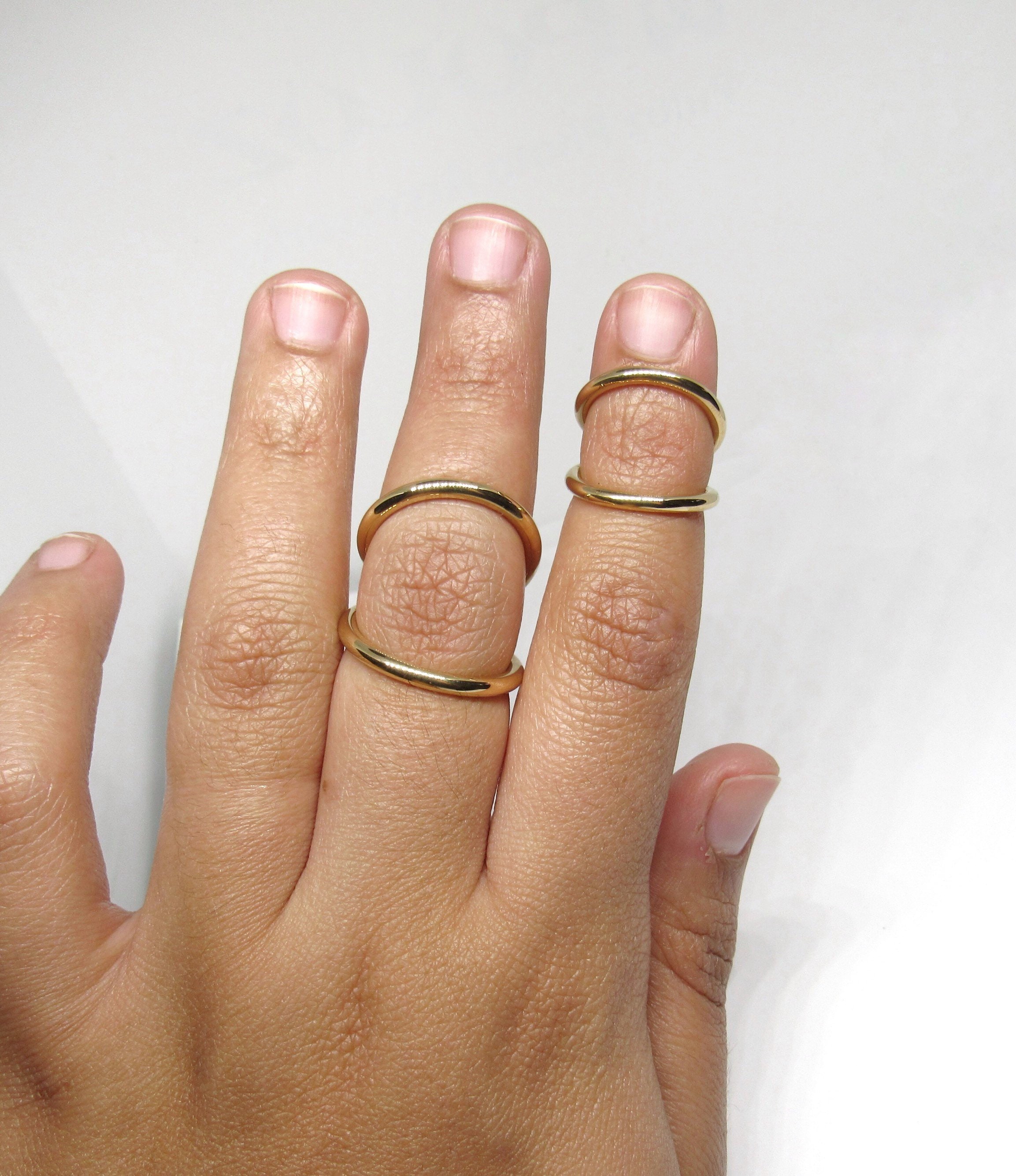 Splint Ring 14K Yellow Gold Fill Adjustable Splint for PIP Etsy Canada