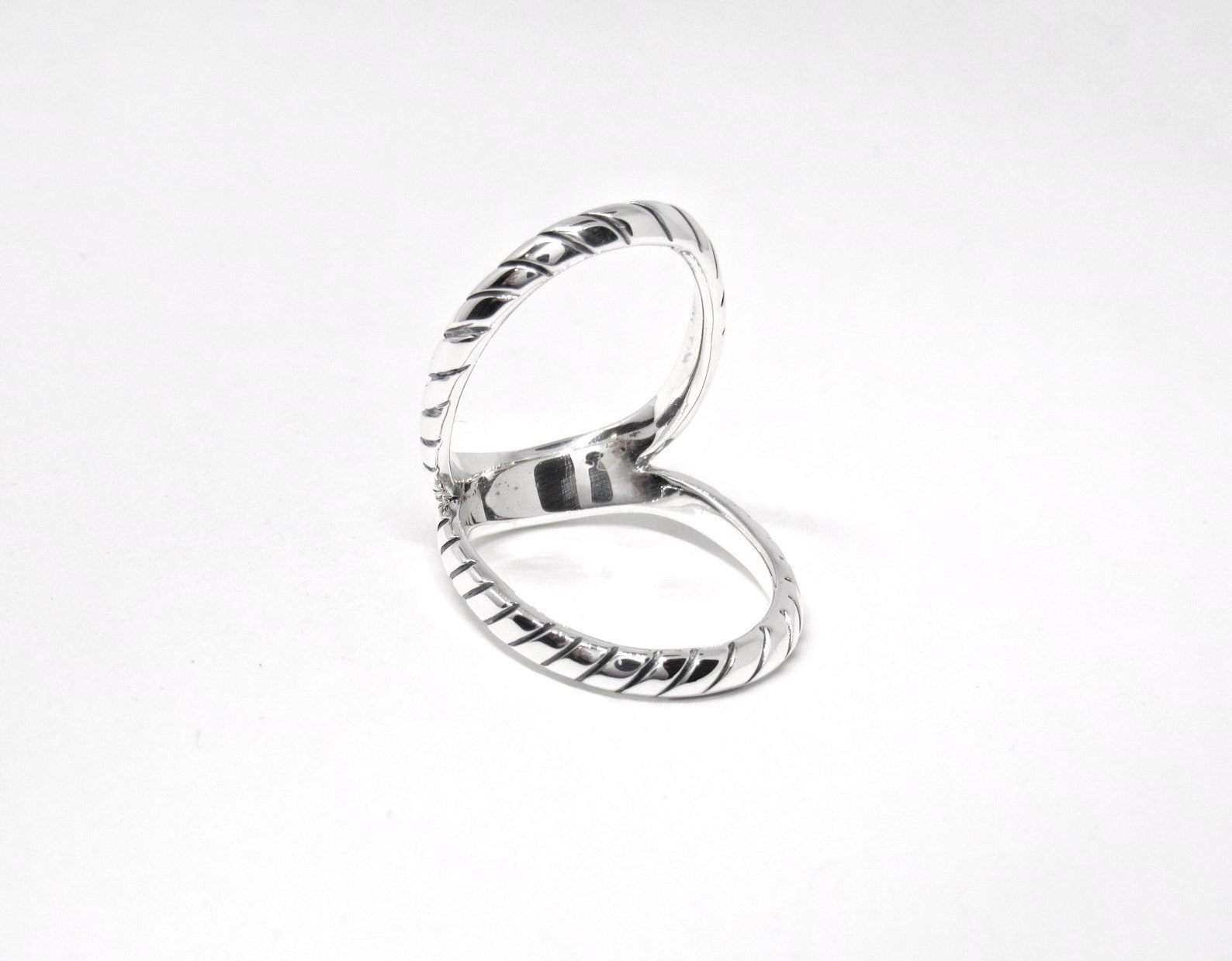 Zebraswan© Splint Ring Sterling Silver Splint Swan Neck | Etsy