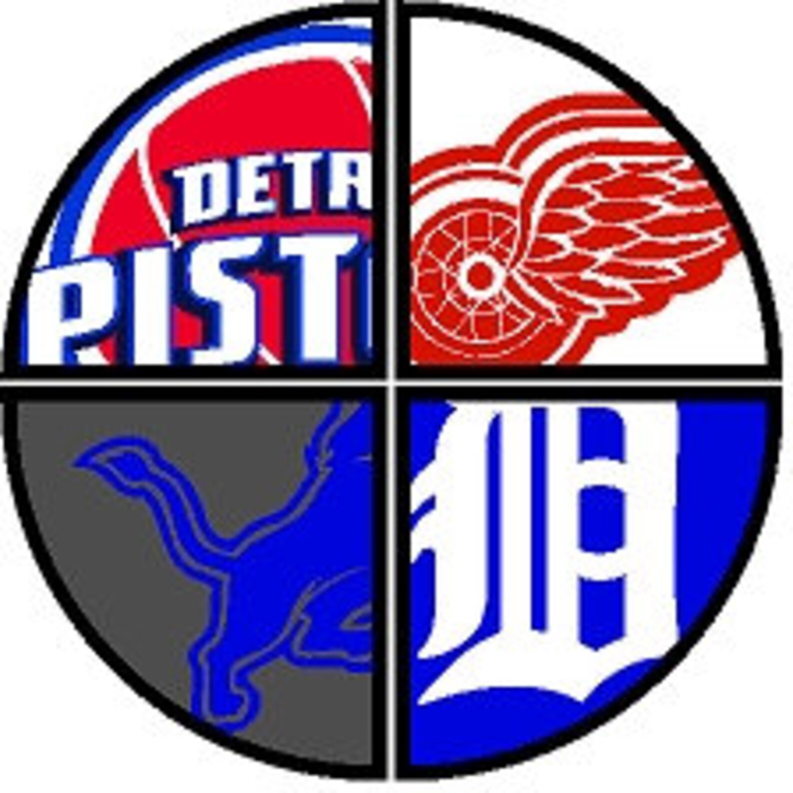 Detroit Redwings Pistons Tigers Lions Etsy