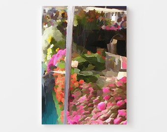 Paris Flower Market IV Original Artwork Paris City Scene French Art Colorful Gallery Wall Art PRINTABLE Art DIGITAL Prints Multiple Sizes