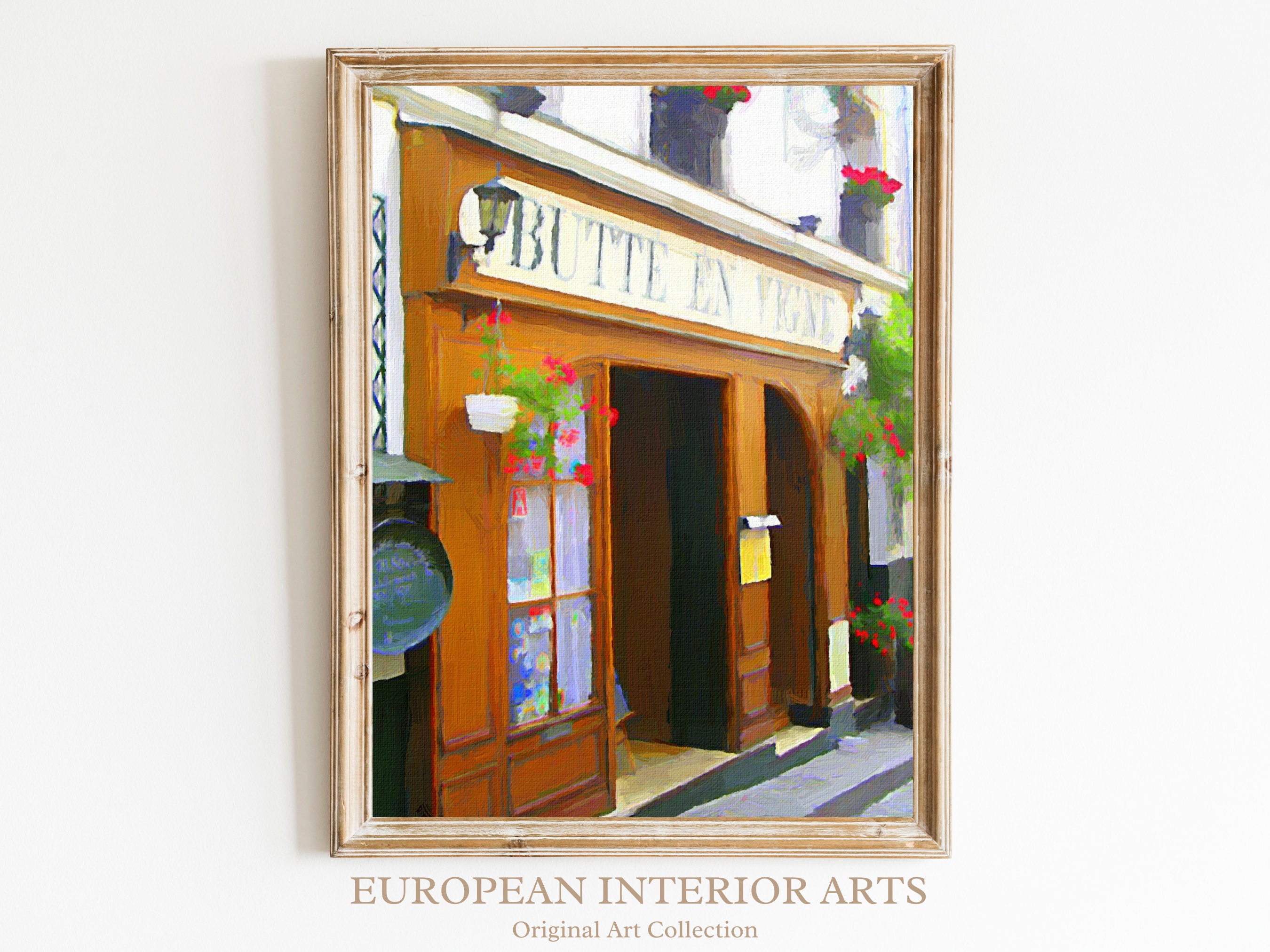 Paris Bistro Original Artwork PRINTABLE Wall Art DIGITAL Prints Multiple Sizes - Etsy