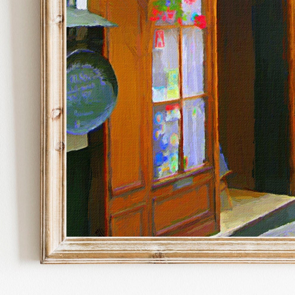 Paris Bistro Original Artwork PRINTABLE Wall Art DIGITAL Prints Multiple Sizes - Etsy