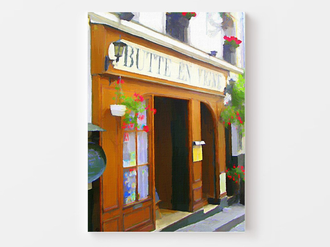 Paris Bistro Original Artwork PRINTABLE Wall Art DIGITAL Prints Multiple Sizes - Etsy