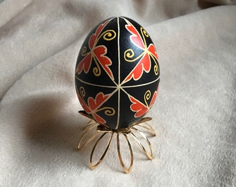 Oak Leaves Bantam Chicken Egg Pysanka C