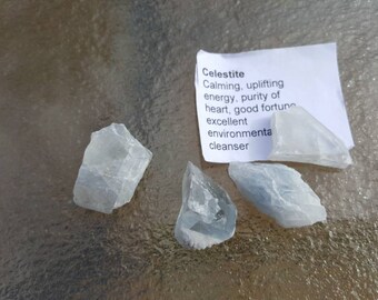 Raw Celestite 1" and 1.5"