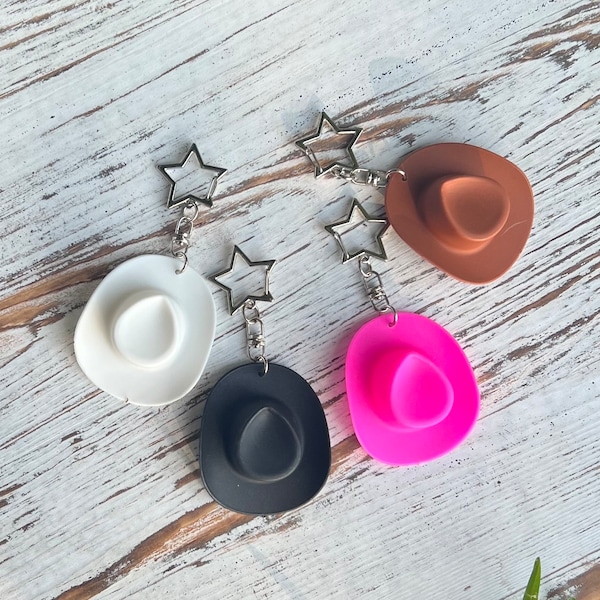 Plastic Mini Cowboy Hat Keychain/ Cute, Mini, keychains