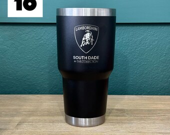 Set of 10 - Bulk 30oz Tumbler with custom artwork or logo - Custom Logo 30oz Tumbler, Laser Engraved Cup
