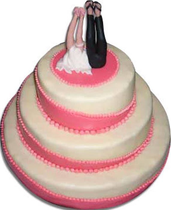  Funny  Beach Wedding  Cake  Topper  Figurine of Bride Groom 