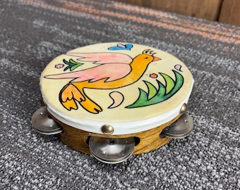 Antique Walt Disney Painted Tambourine