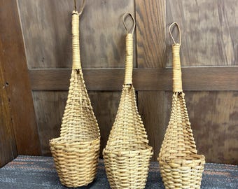 Long Handled Nesting Wall Basket Set of Three