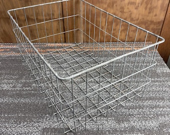 Antique Rustic Galvanized Wire Basket