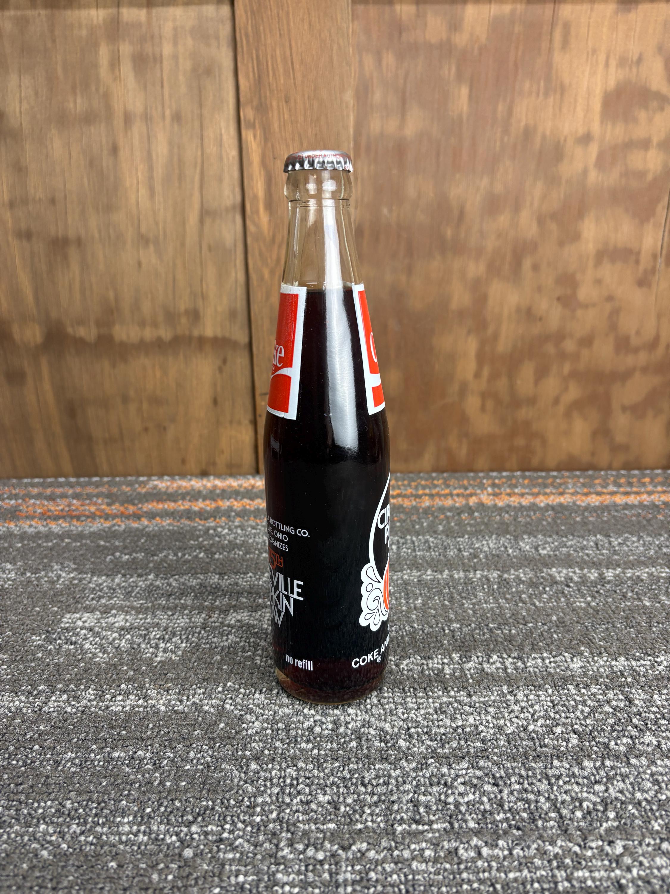Vintage Coca Cola 75th Anniversary Circleville Pumpkin Show Bottle