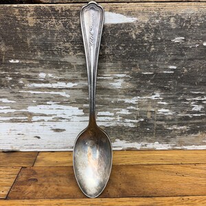 Antique Hotel Gayoso Dining Spoon- Memphis, Tennessee - Antique Hotel Silverware - Hotel Gayoso Etched Handle