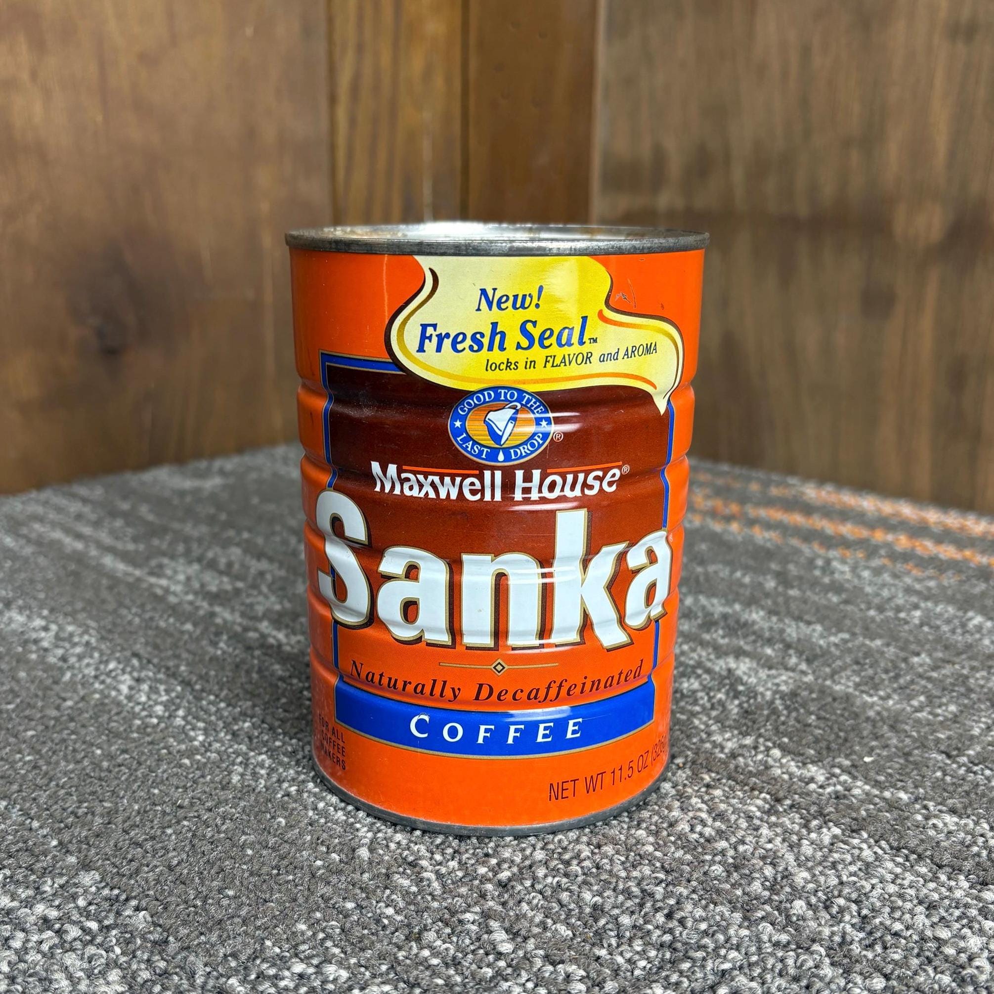 Vintage Maxwell House Sanka Coffee 13.5oz Can - Etsy
