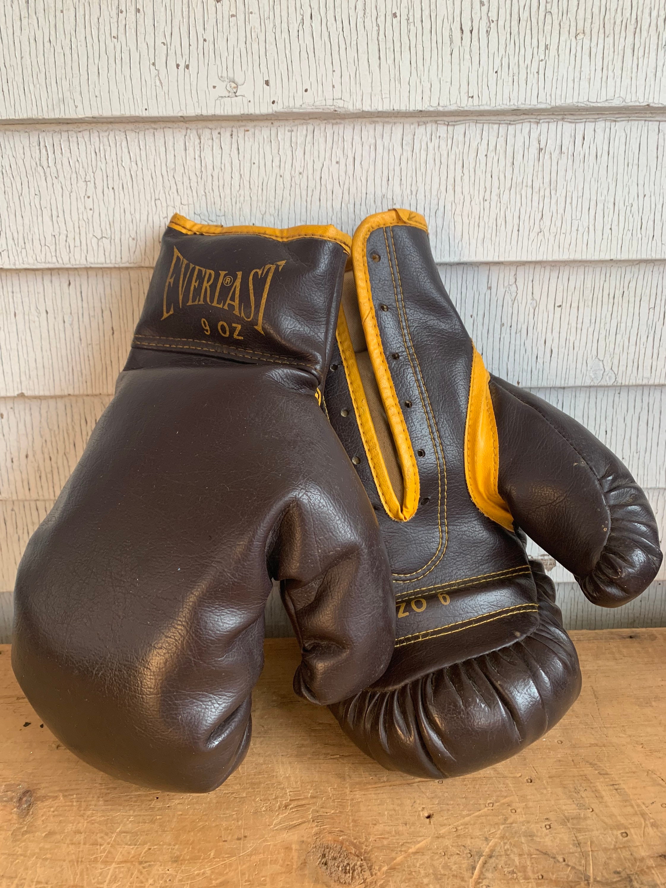 1960s Everlast Boxing Gloves Brown Yellow - Etsy